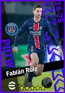 Carte de Fabián Ruiz · CMF