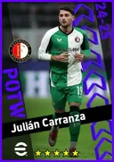 بطاقة Julián Carranza · CF