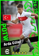 Carte de Arda Güler · AMF