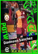 Carte de Davinson Sánchez · CB