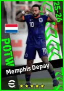 Carte de Memphis Depay · CF