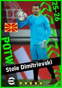 Carte de Stole Dimitrievski · GK
