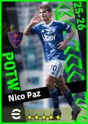 بطاقة Nico Paz · AMF
