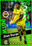 Carte de Jhon Durán · CF