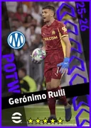 بطاقة Gerónimo Rulli · GK