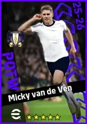 بطاقة Micky van de Ven · CB