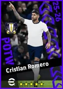 بطاقة Cristian Romero · CB