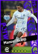 Carte de Manuel Akanji · CB