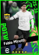 بطاقة Fabio Miretti · AMF