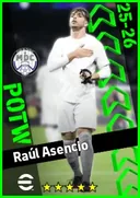 بطاقة Raúl Asencio · CB