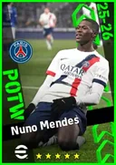 بطاقة Nuno Mendes · LB