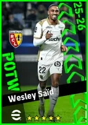 Wesley Saïd AMF card
