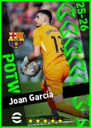بطاقة Joan García · GK