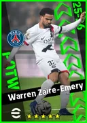 بطاقة Warren Zaïre-Emery · RB