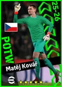 بطاقة Matěj Kovář · GK