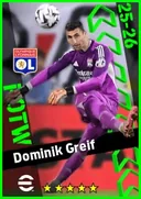 بطاقة Dominik Greif · GK