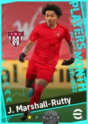 بطاقة J. Marshall-Rutty · RB