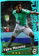 بطاقة Yairo Moreno · LMF