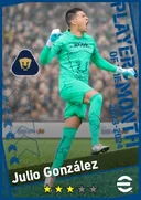 بطاقة Julio González · GK