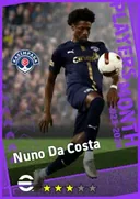 Carte de Nuno Da Costa · CF