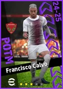 بطاقة Francisco Calvo · CB