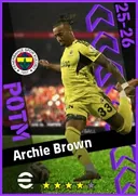 Carte de Archie Brown · LB