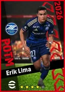 بطاقة Erik Lima · CF
