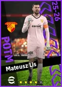 Carte de Mateusz Lis · GK