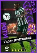 بطاقة Yhoan Andzouana · RB