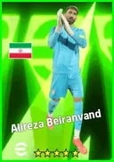 بطاقة Alireza Beiranvand · GK
