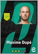 Carte de Maxime Dupé · GK